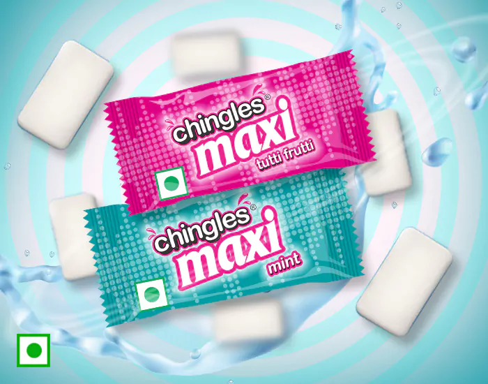 Chingles Maxi Mint and Tutti-Frutti Flavour | DS Group
